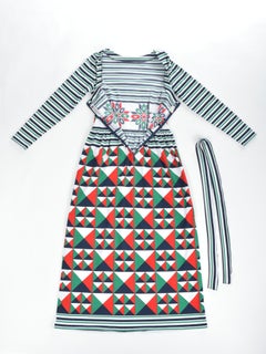 A Lanvin Printed Jersey Dress by Jules-François Crahay - France Circa 1972