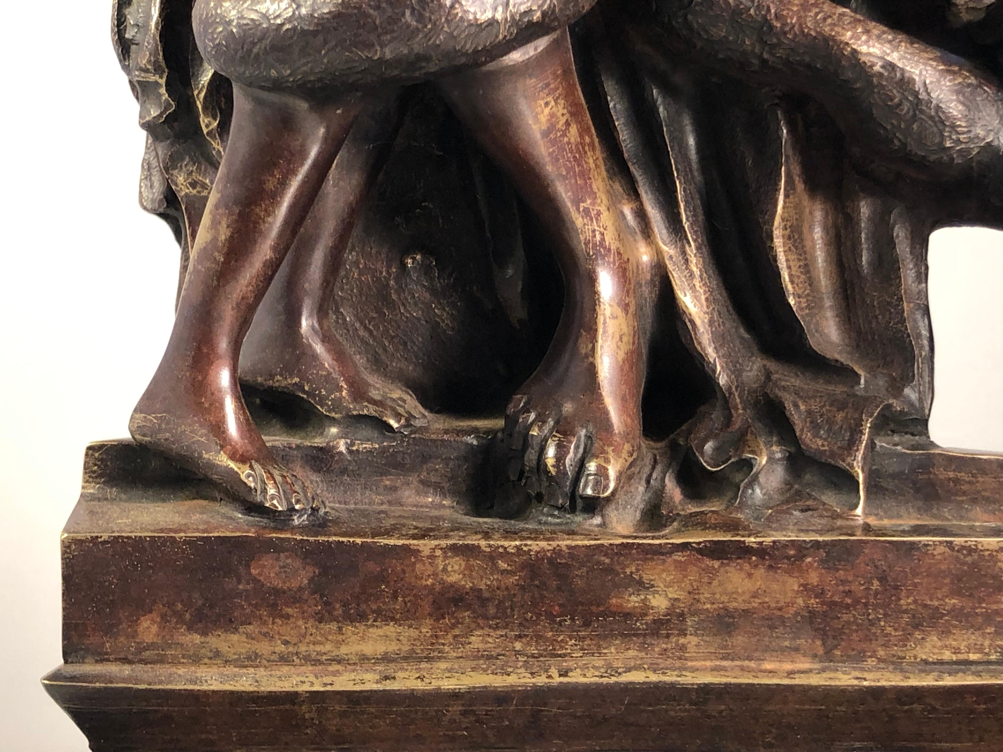 A LAOCOON Bronze SCULPTURE by GENNARO CHIURAZZI after LISSIPO, Italy 1880-1890 For Sale 9