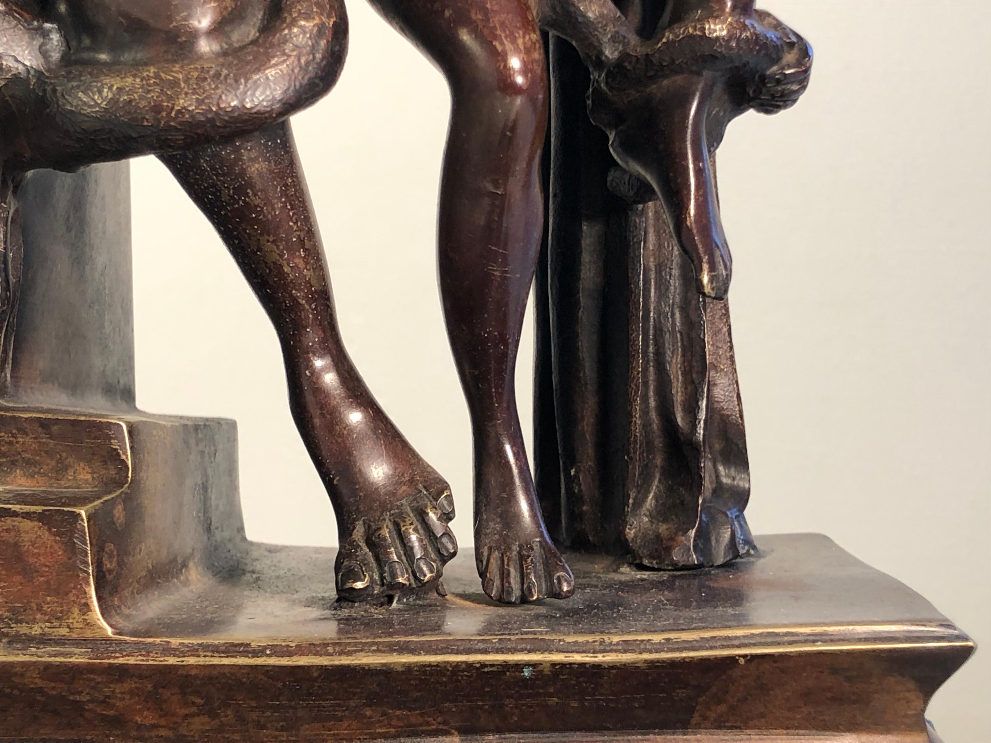 A LAOCOON Bronze SCULPTURE by GENNARO CHIURAZZI after LISSIPO, Italy 1880-1890 For Sale 10