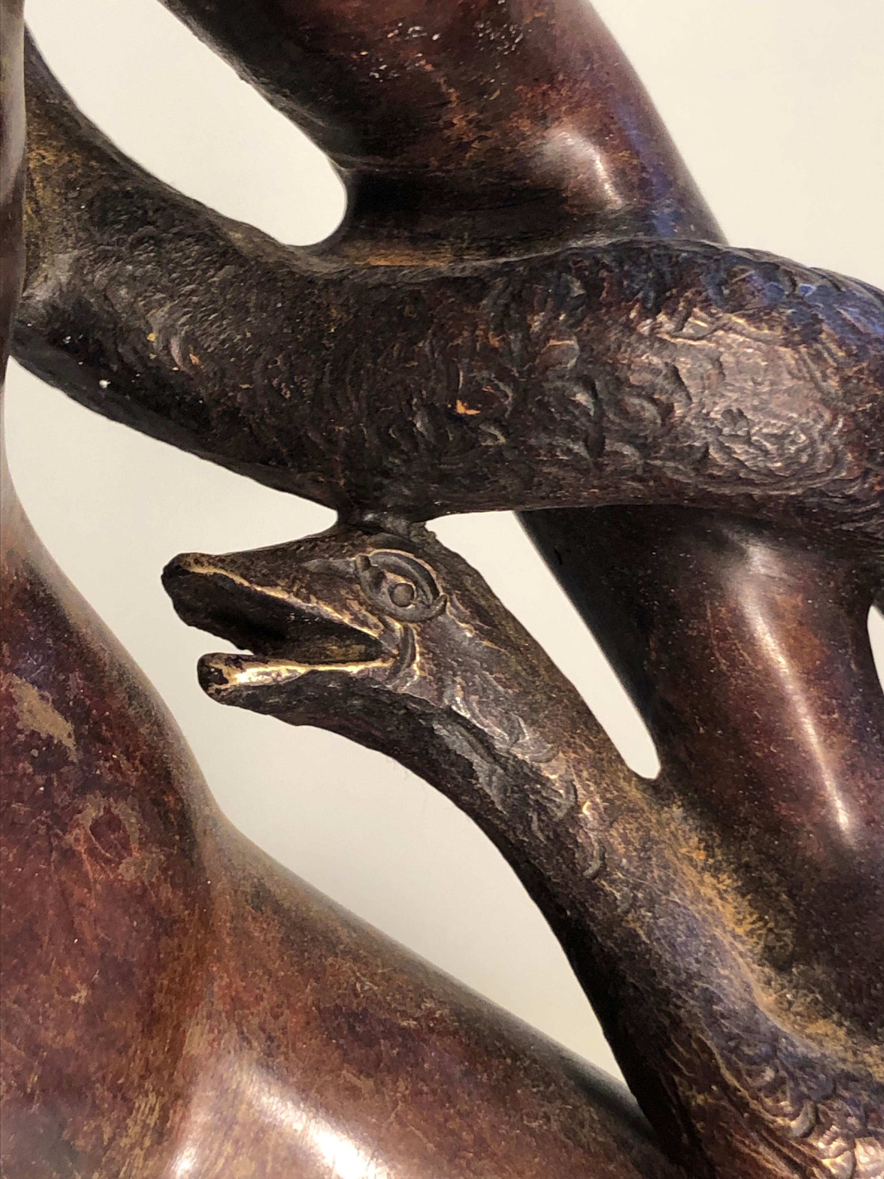 A LAOCOON Bronze SCULPTURE by GENNARO CHIURAZZI after LISSIPO, Italy 1880-1890 In Good Condition For Sale In PARIS, FR