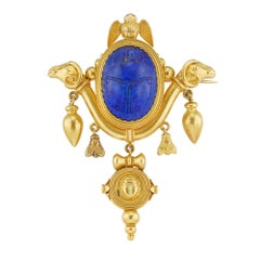 A Lapis And Gold Archaeological Revival Suite