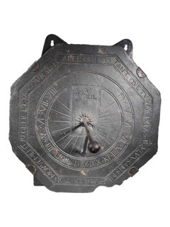 Large 17th Century French Slate Octagonal Sundial