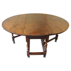 A Large 17th Century Oak Gate leg Table.