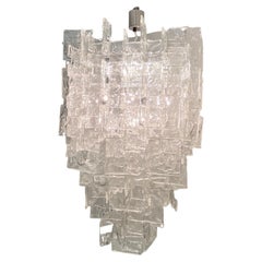 A Large 180 Interlocking Elements Carlo Nason Mazzega Chandelier, 1960's Murano