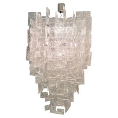 A Large 180 Interlocking Elements Carlo Nason Mazzega Chandelier, 1960's Murano