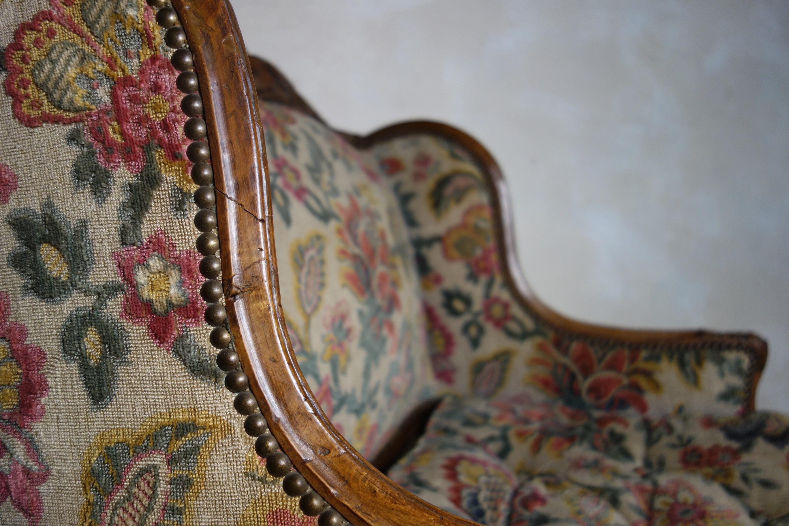 Large 18th Century French Chaise Longue, Day Bed 6