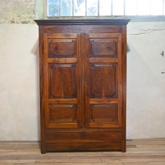18th Century Spanish, Catalonian Walnut & Boxwood Inlay Armoire - Cupboard