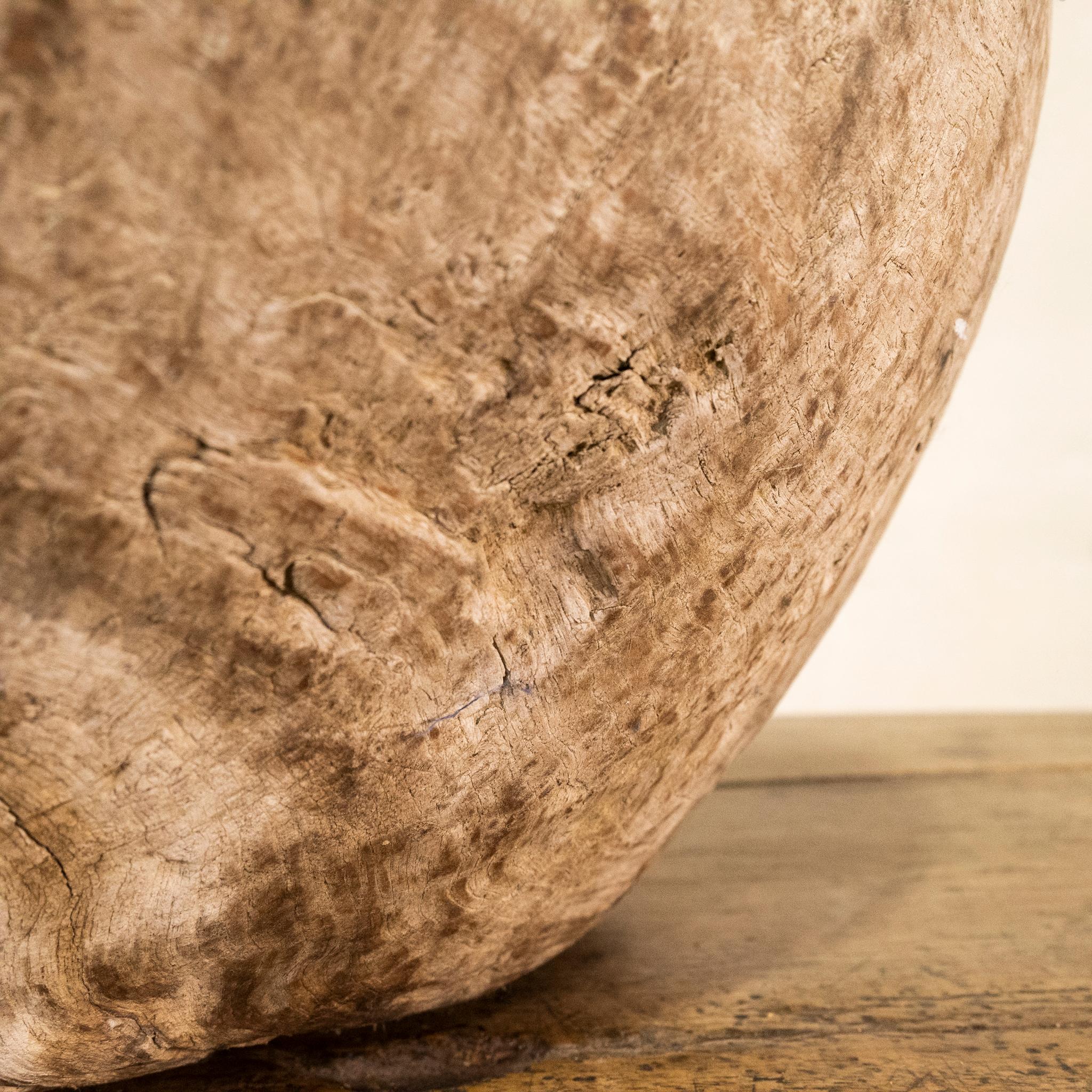 Large 18th Century Swedish Burl Root Bowl For Sale 7