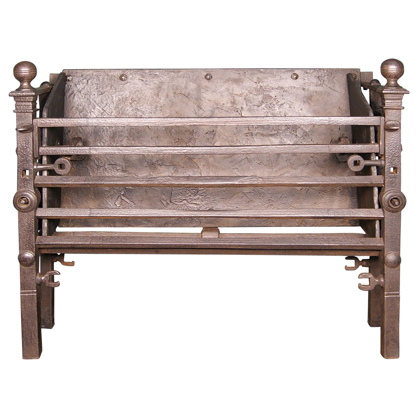 A Large 18th Century Wrought-Iron Kitchen Range