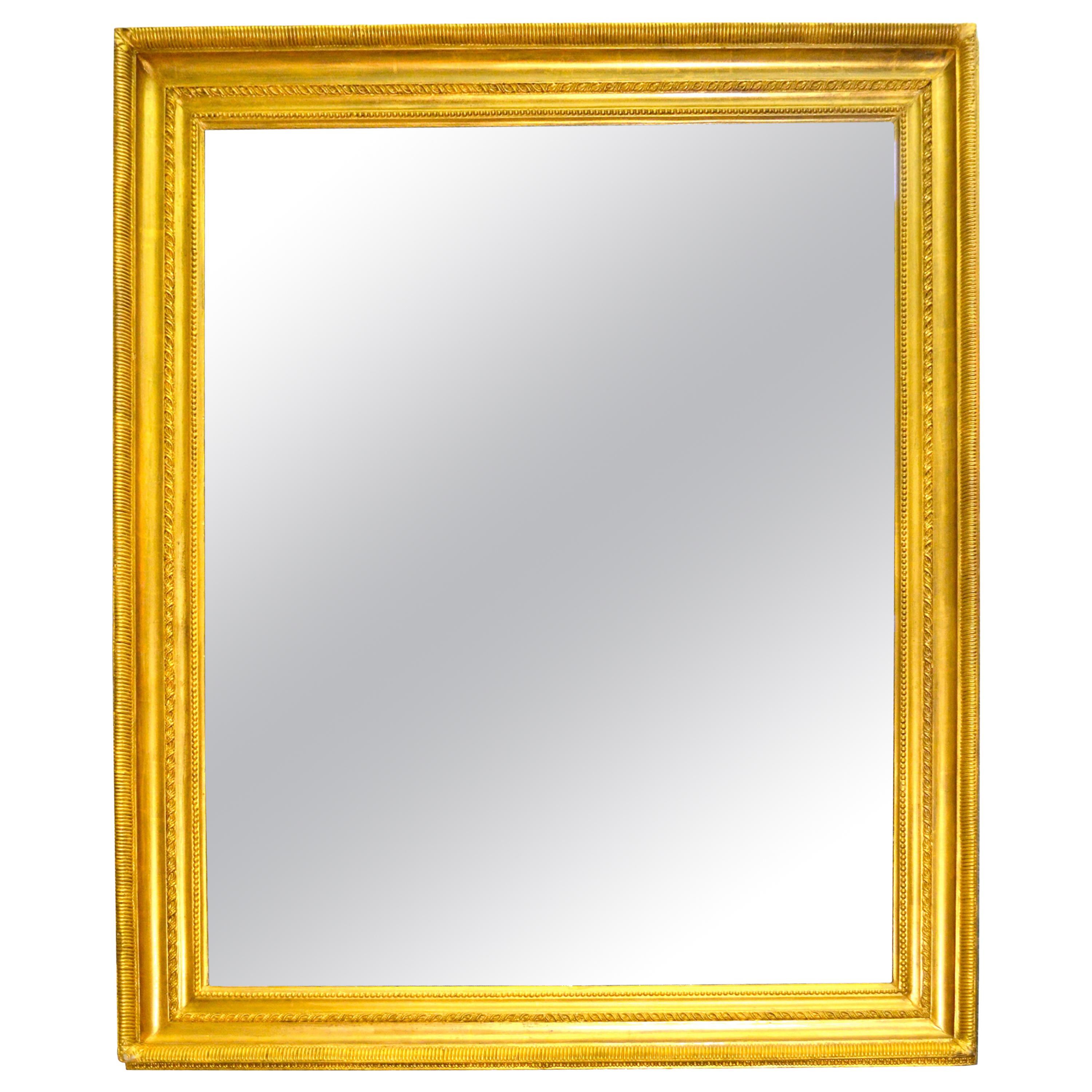 Large 19th Century Giltwood Framed Mirror