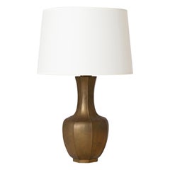 Large 1950s Italian Bronze Table Lamp