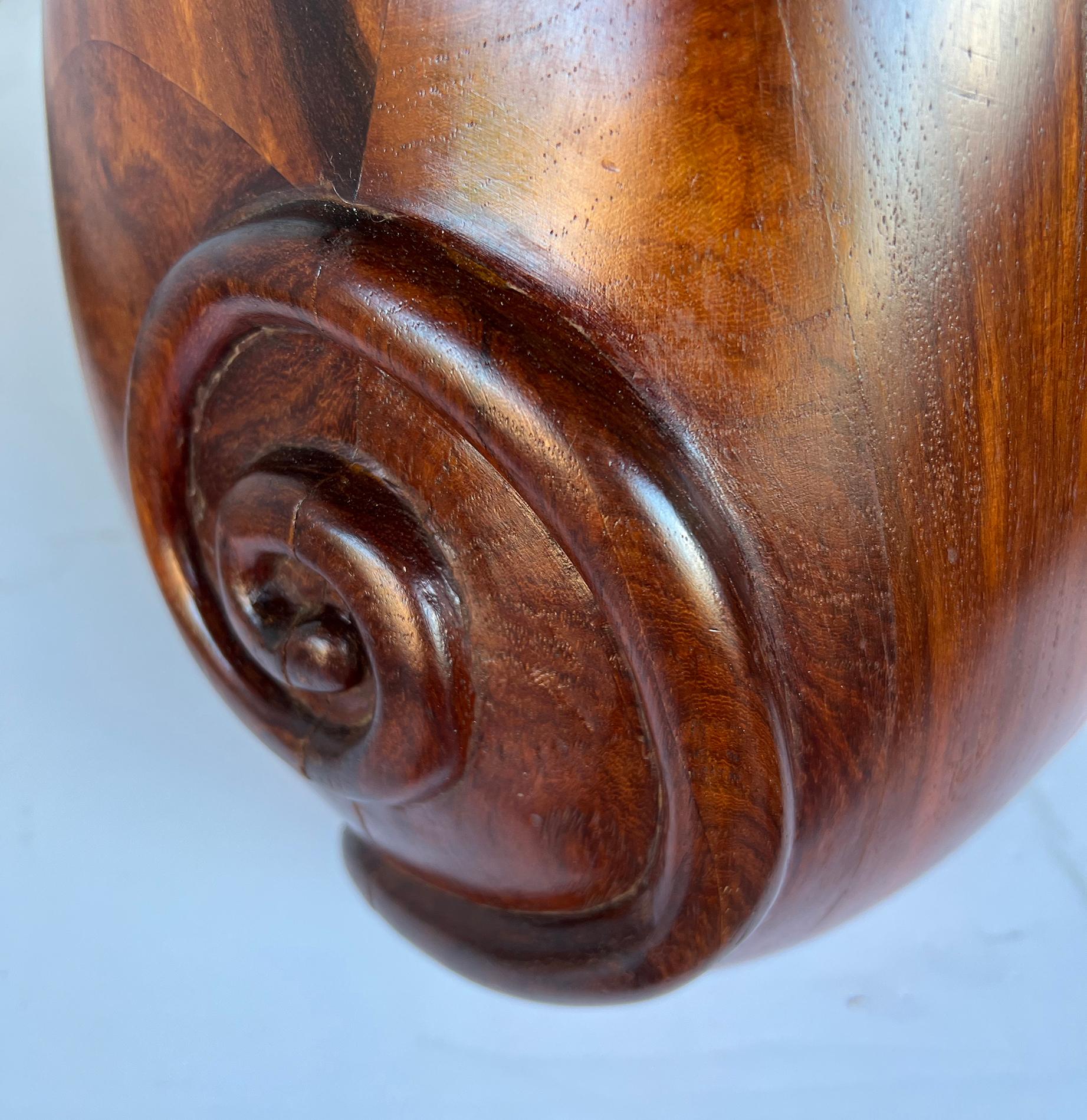 Modern A Large 1960s Carved Rosewood Mouse: Gumps, San Francisco  For Sale