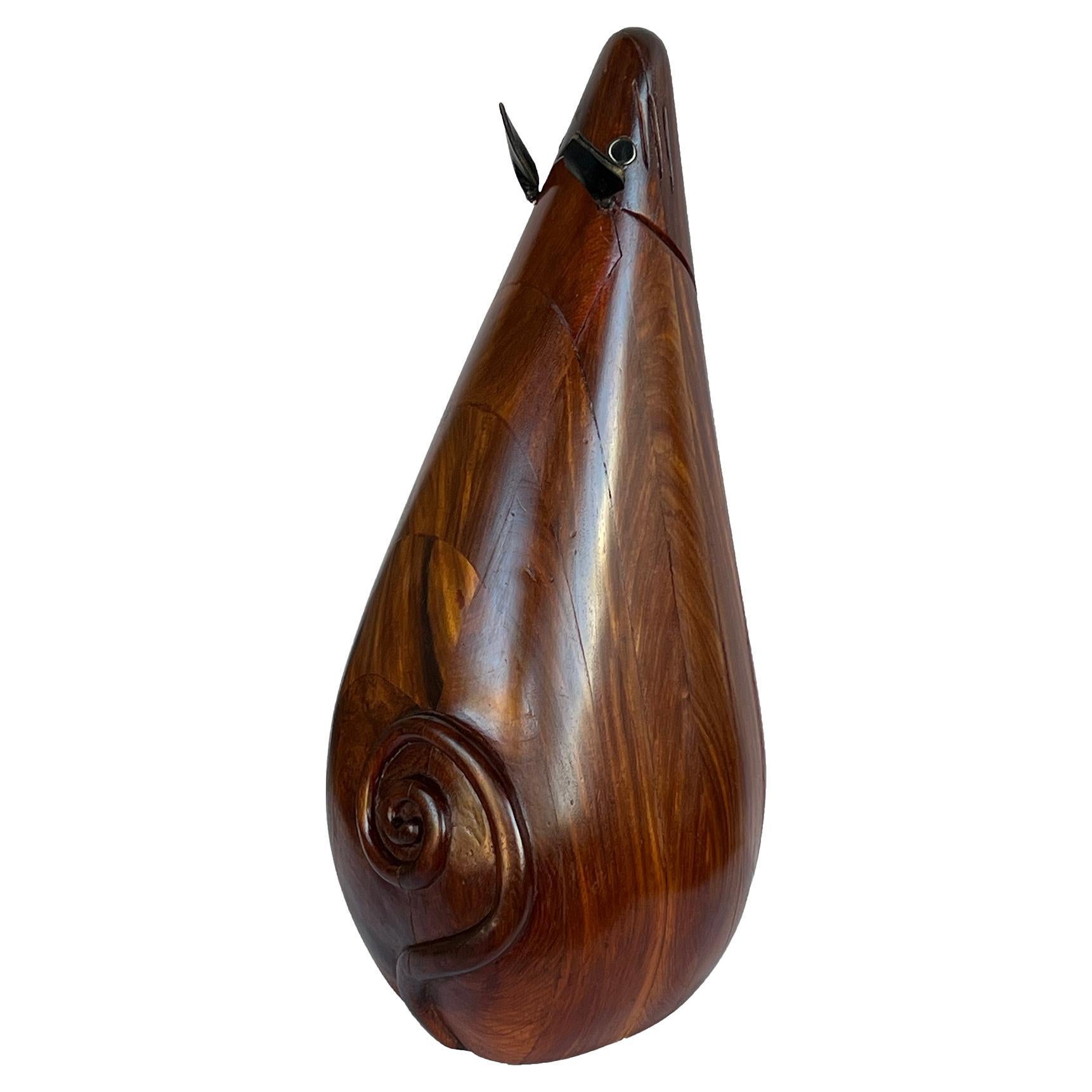 A Large 1960s Carved Rosewood Mouse: Gumps, San Francisco  For Sale