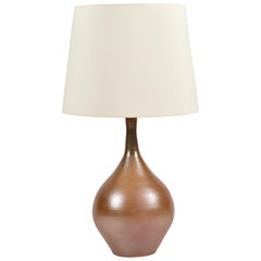 Large 1960s Grès De Puisaye Stoneware Lamp by André Nault