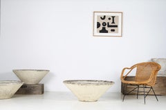 A Large 1960s Mid Century Modernist Concrete Planter in the manner of Willy Guhl