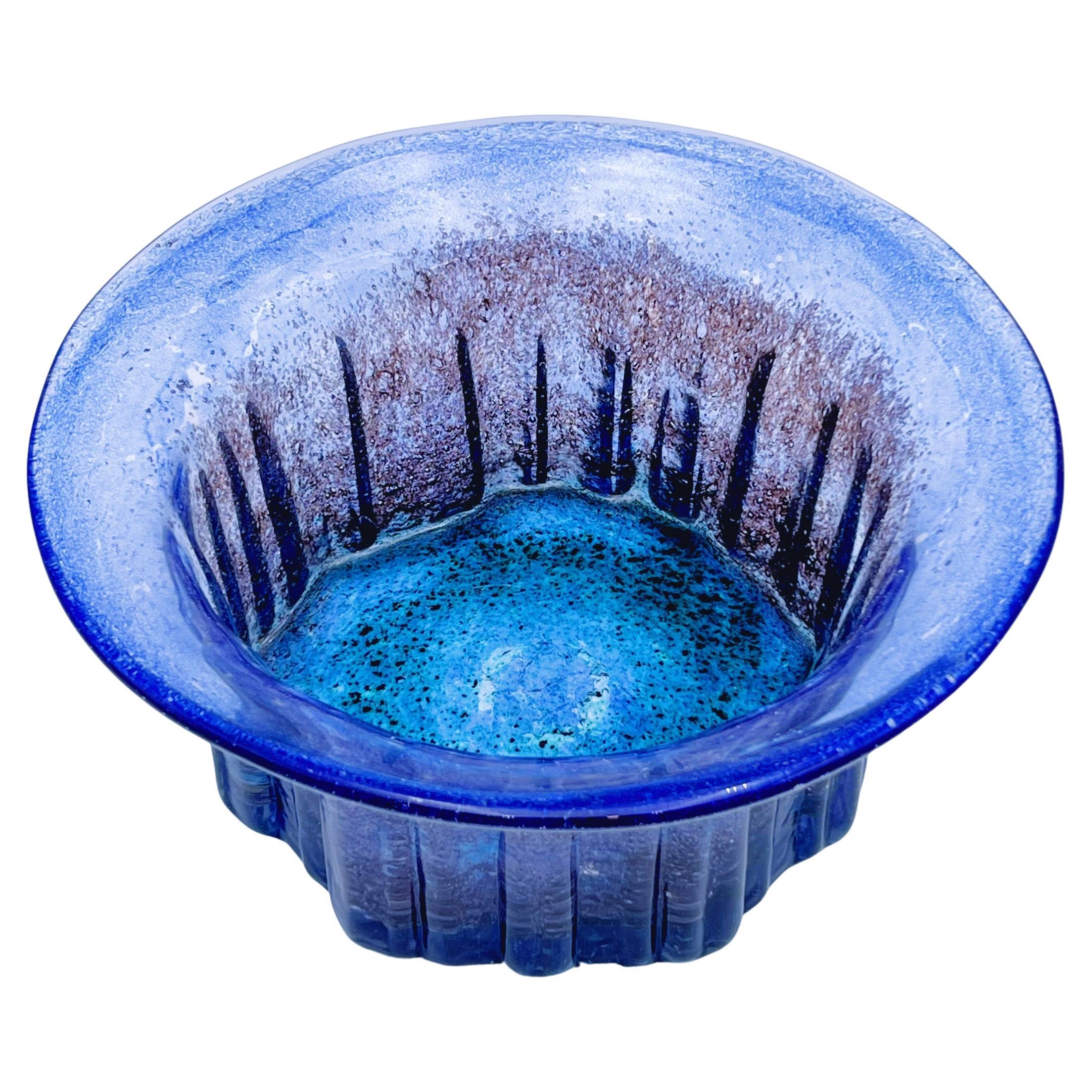 A Large 1960s Scandinavian Art Glass Bowl by Willy Johansson (1921–1993)