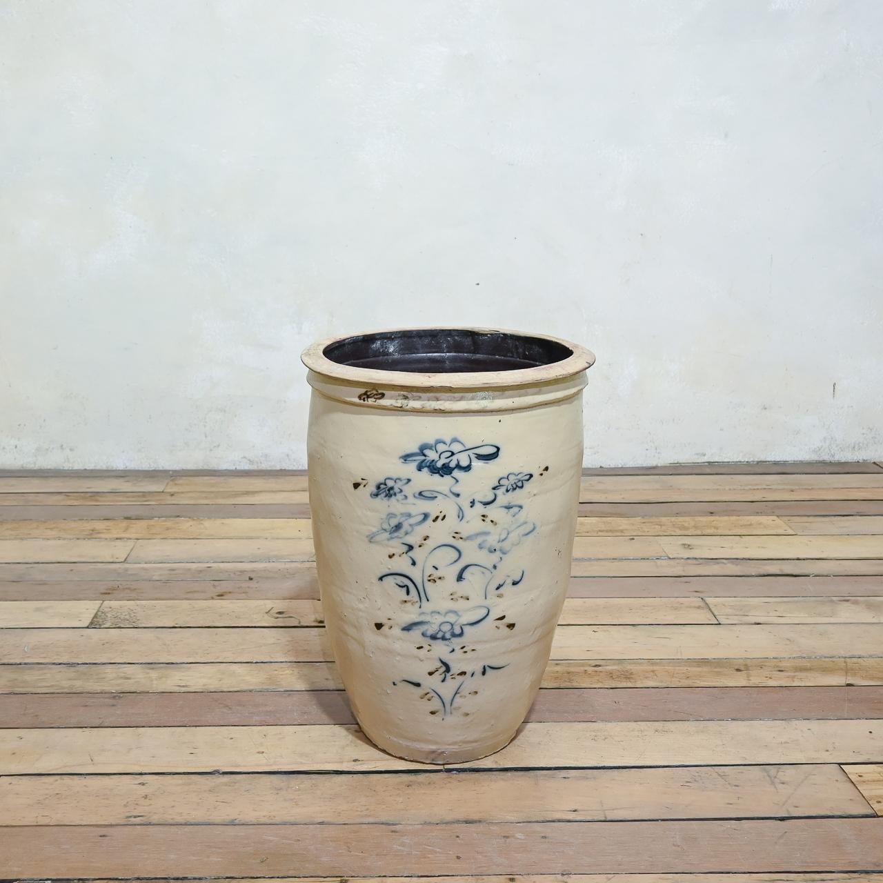 Large Ming Dynasty Cizhou Wear Ovoid Ceramic Planter - Vessel For Sale 12