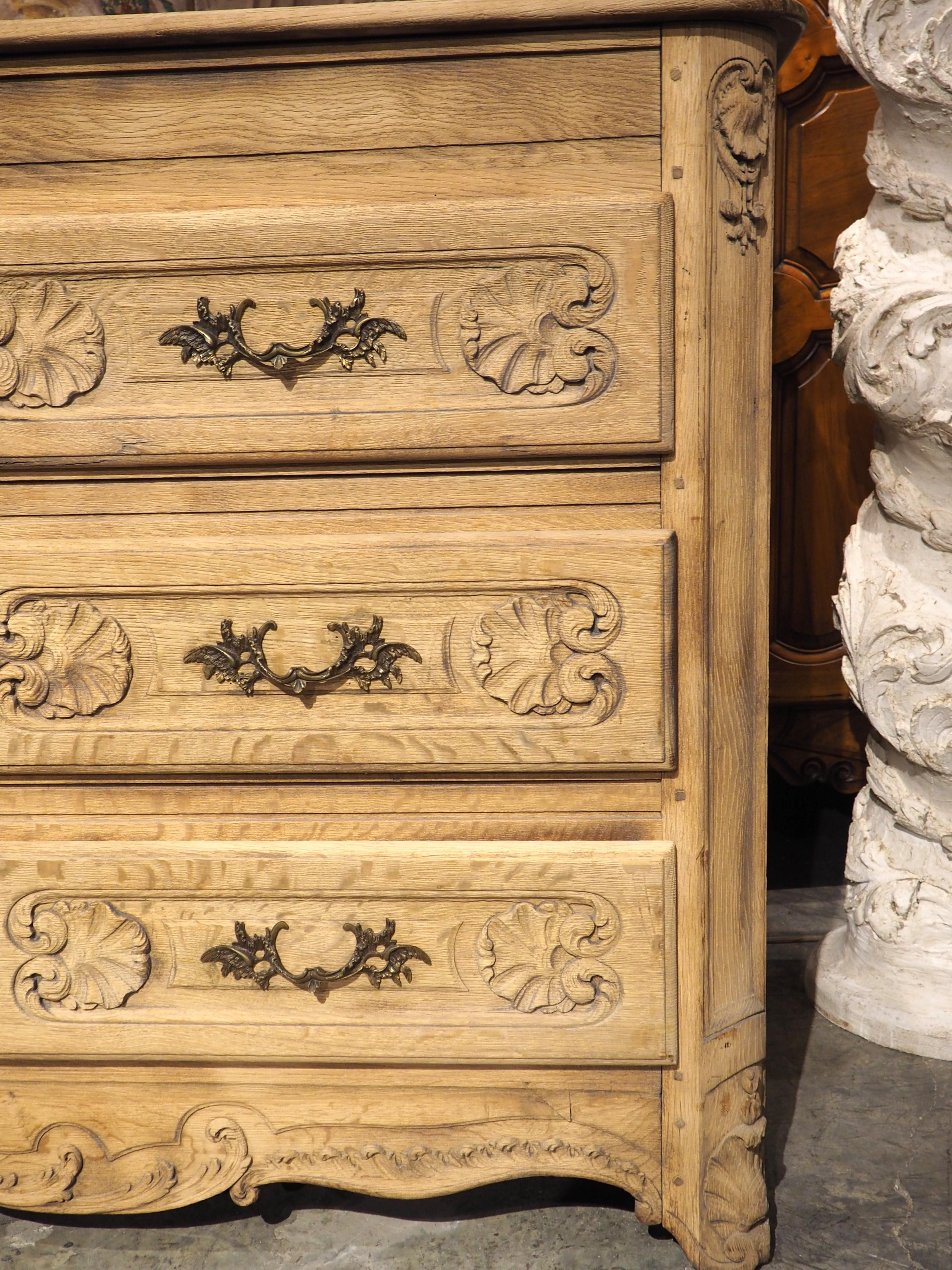 A Large 19th Century Carved Oak Commode from France For Sale 5