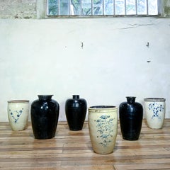 A Large 19th Century Chinese Ceramic Rice Wine Jar - Shanxi