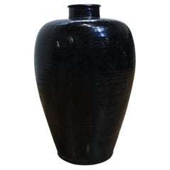 A Large 19th Century Chinese Ceramic Rice Wine Jar - Shanxi