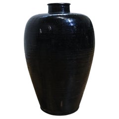 A Large 19th Century Chinese Ceramic Rice Wine Jar - Shanxi