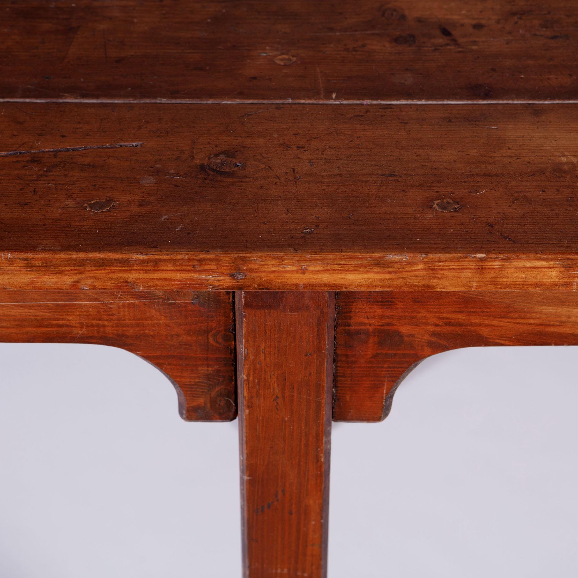Large 19th Century English Pine Wood Farmhouse Refectory Table In Good Condition In London, GB