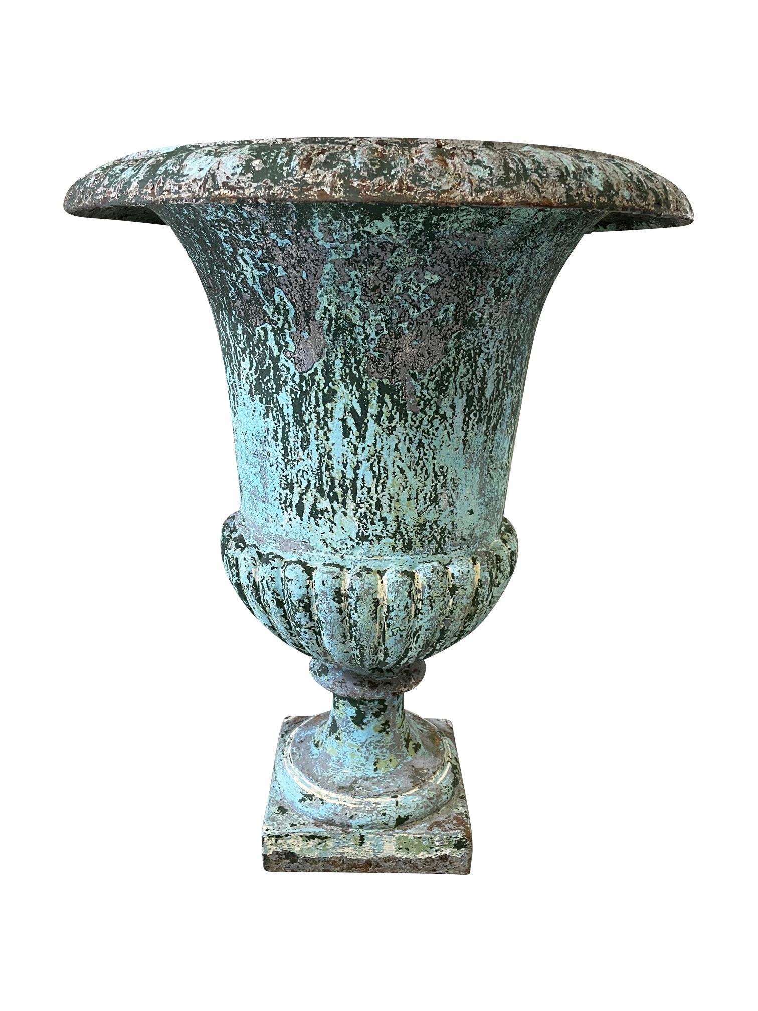 Large 19th Century French Cast Iron Urn For Sale 3