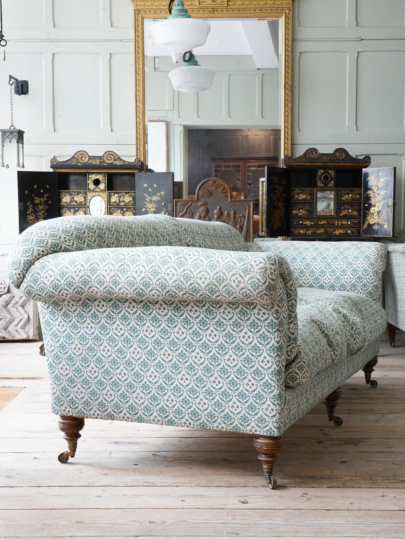 Large 19th Century Howard & Sons Wimborne Sofa 2