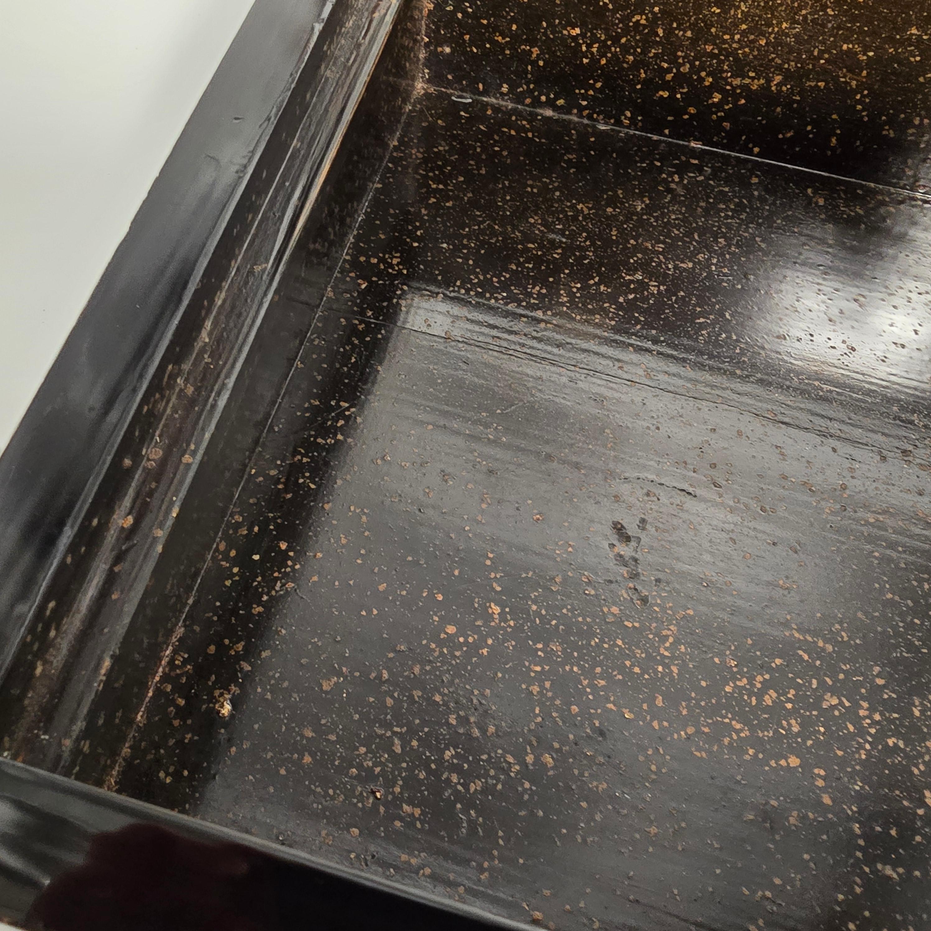 A large 19th century Japanese lacquer writing box with a secret compartment For Sale 5