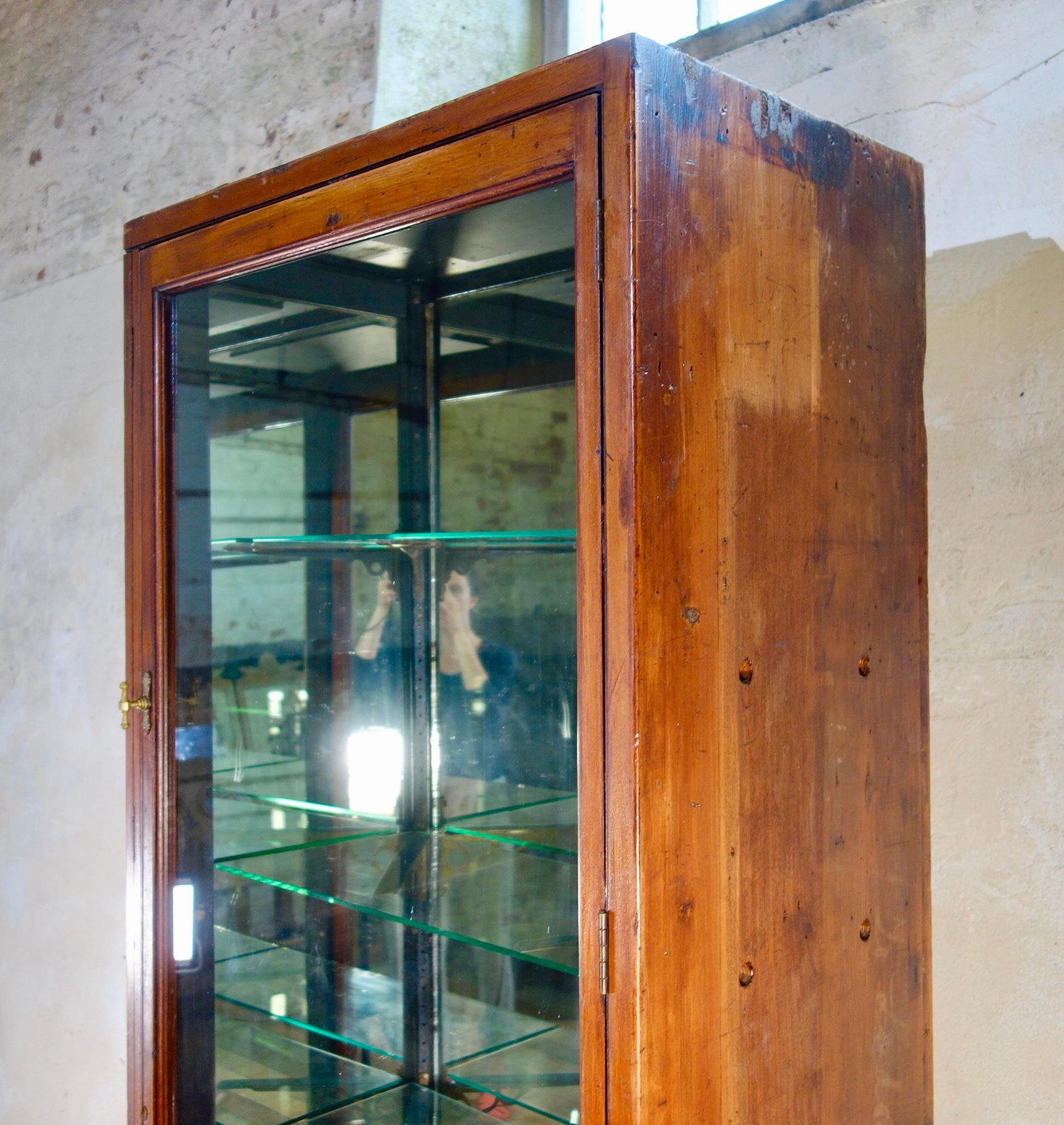 Large 19th Century Mahogany Shop Display Cabinet 8