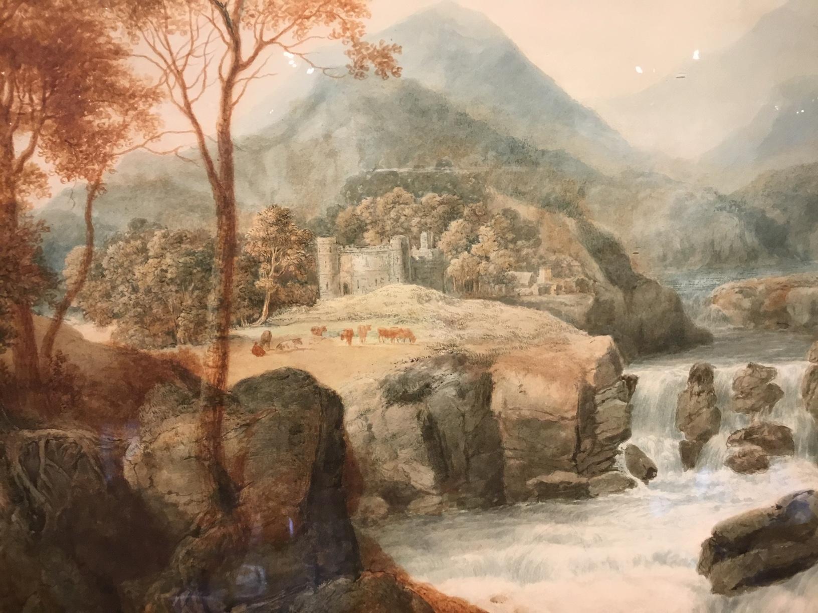 Large 19th Century Scottish Landscape Watercolor In Excellent Condition For Sale In Darwen, GB