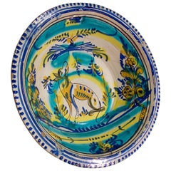 A Large 19th Century Spanish Lebrillo, Triana Bowl 