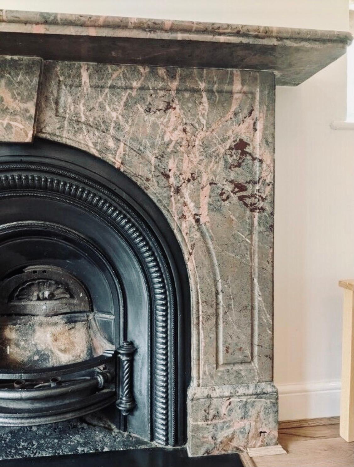 arched fireplace surround