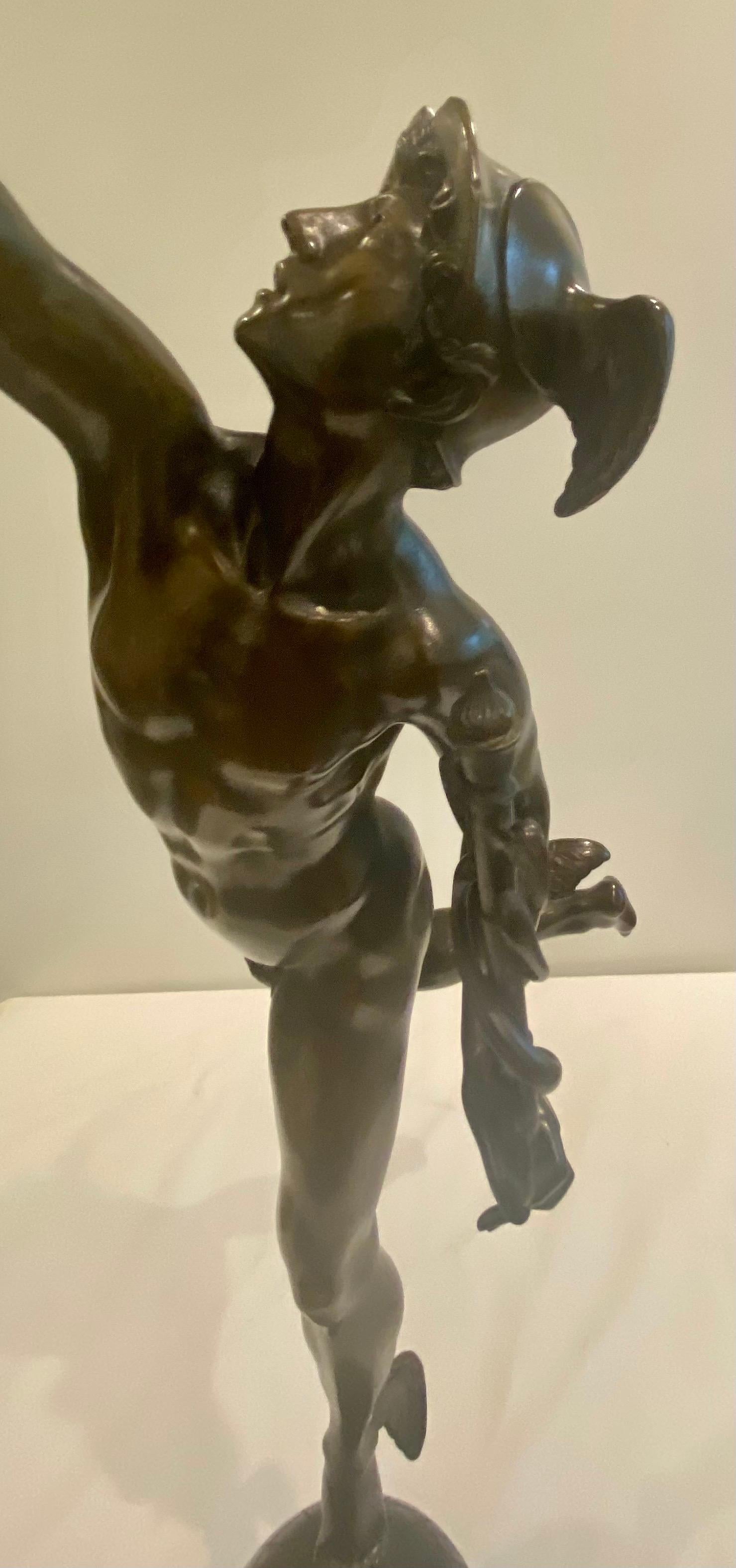 Large 19th C. Bronze Sculpture of Hermes 2