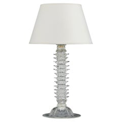 A Large 20th Century Rostrato Murano Glass Lamp by Barovier