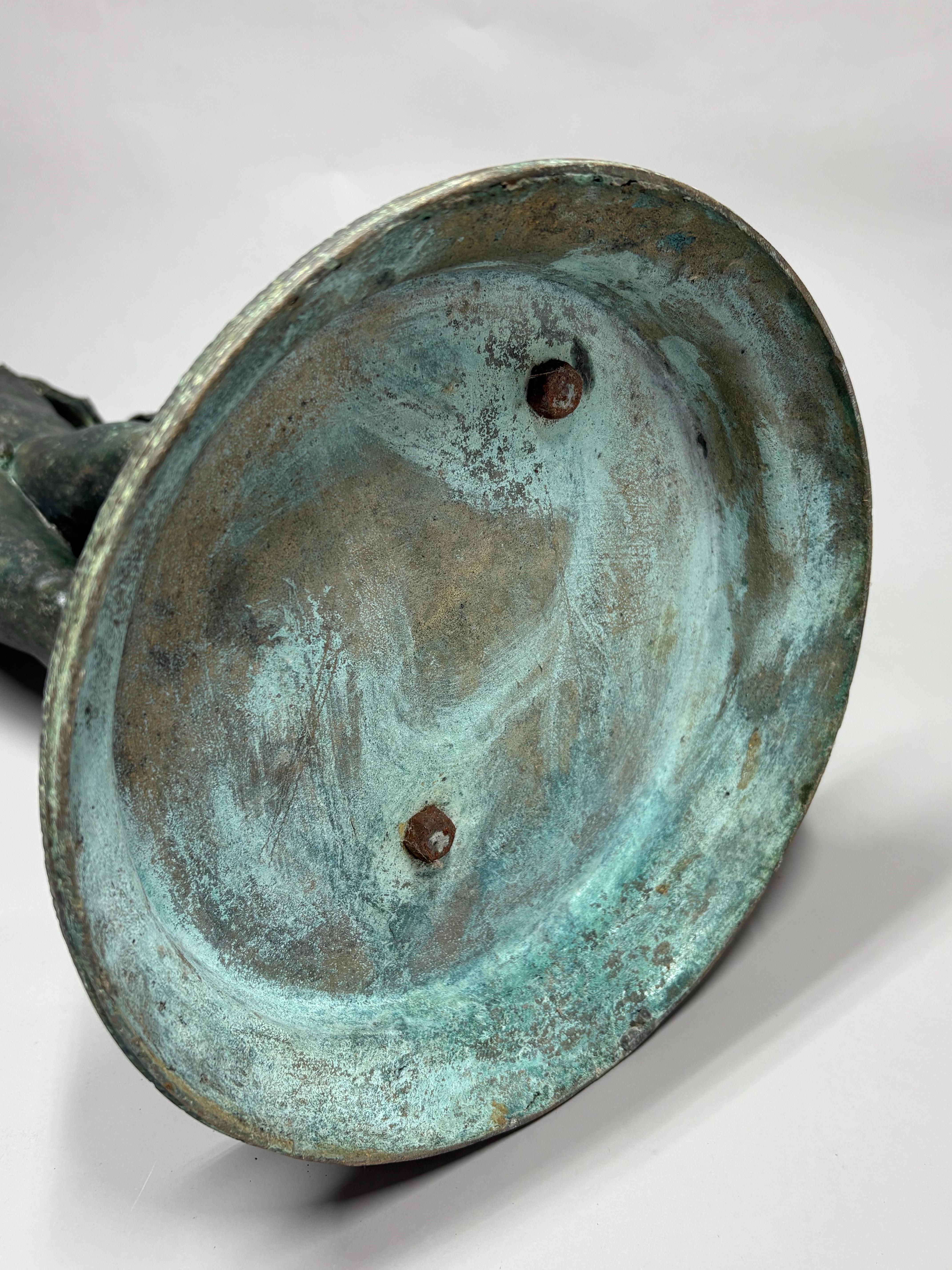 A large 23 1/2-inch high 19th century Grand Tour bronze model of Narcissus in vendita 14