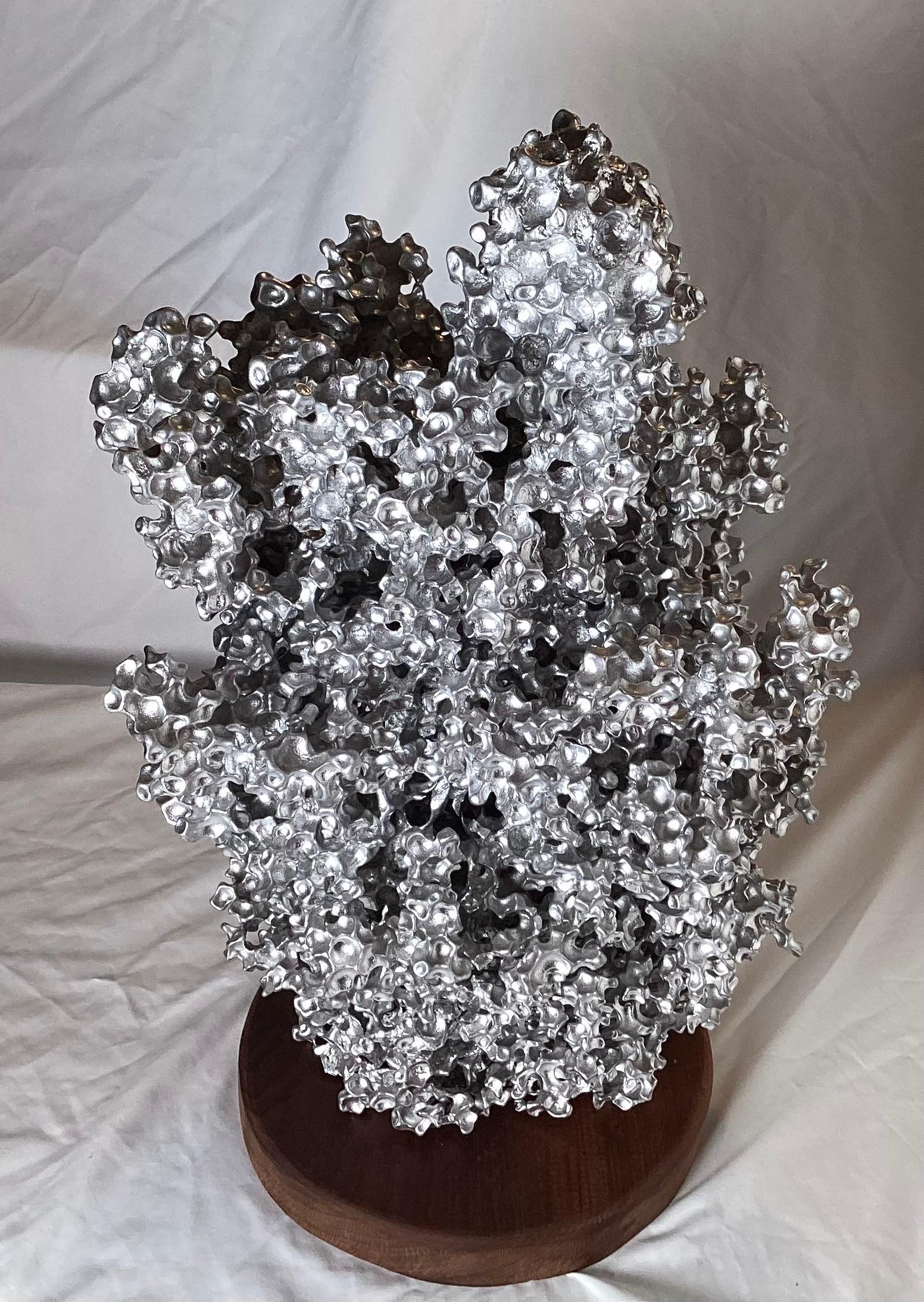 American Large Abstract Brutalist Aluminum Sculpture