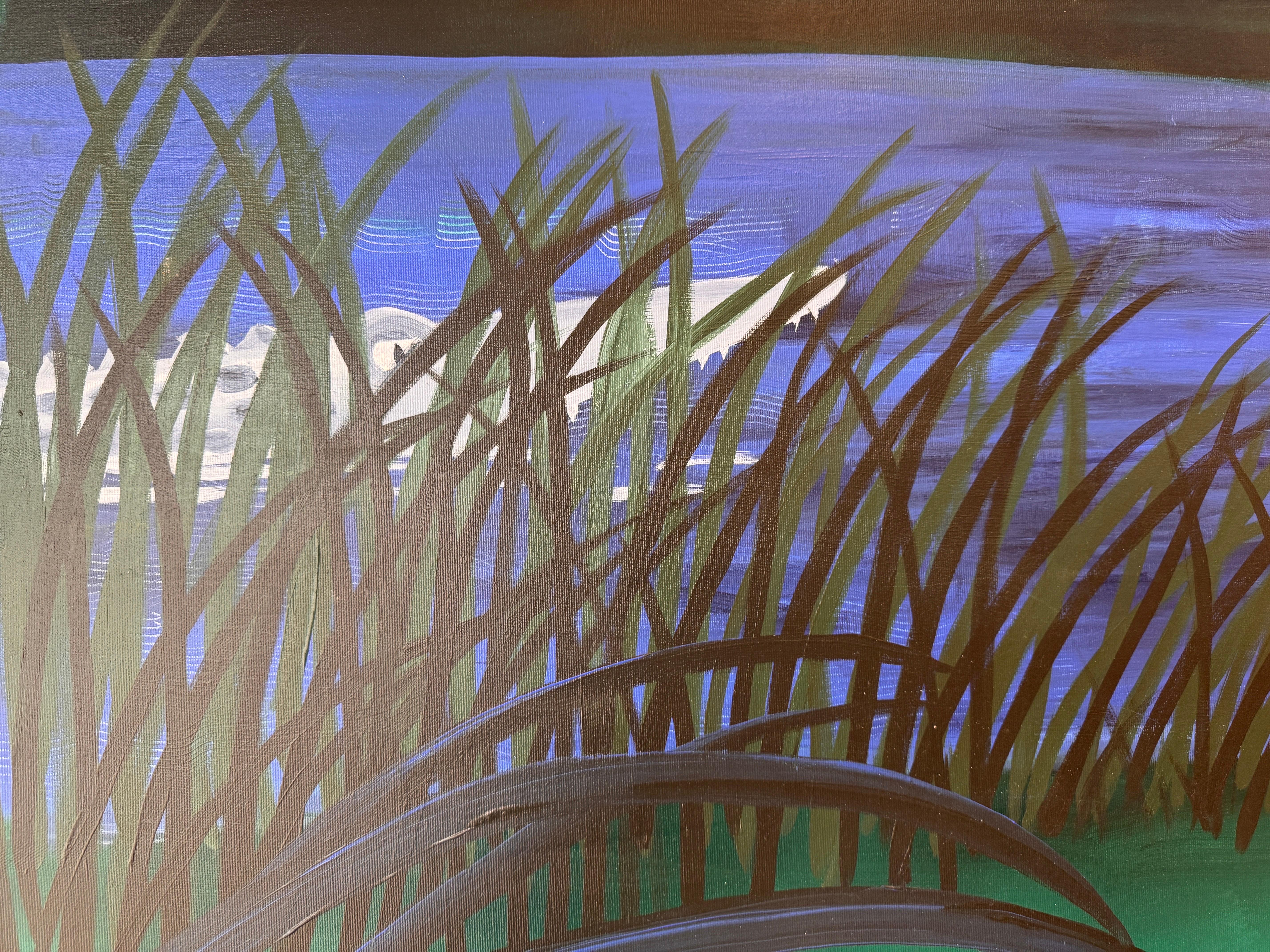 Contemporary A large acrilic on canvas painting by Virginia Panichi For Sale