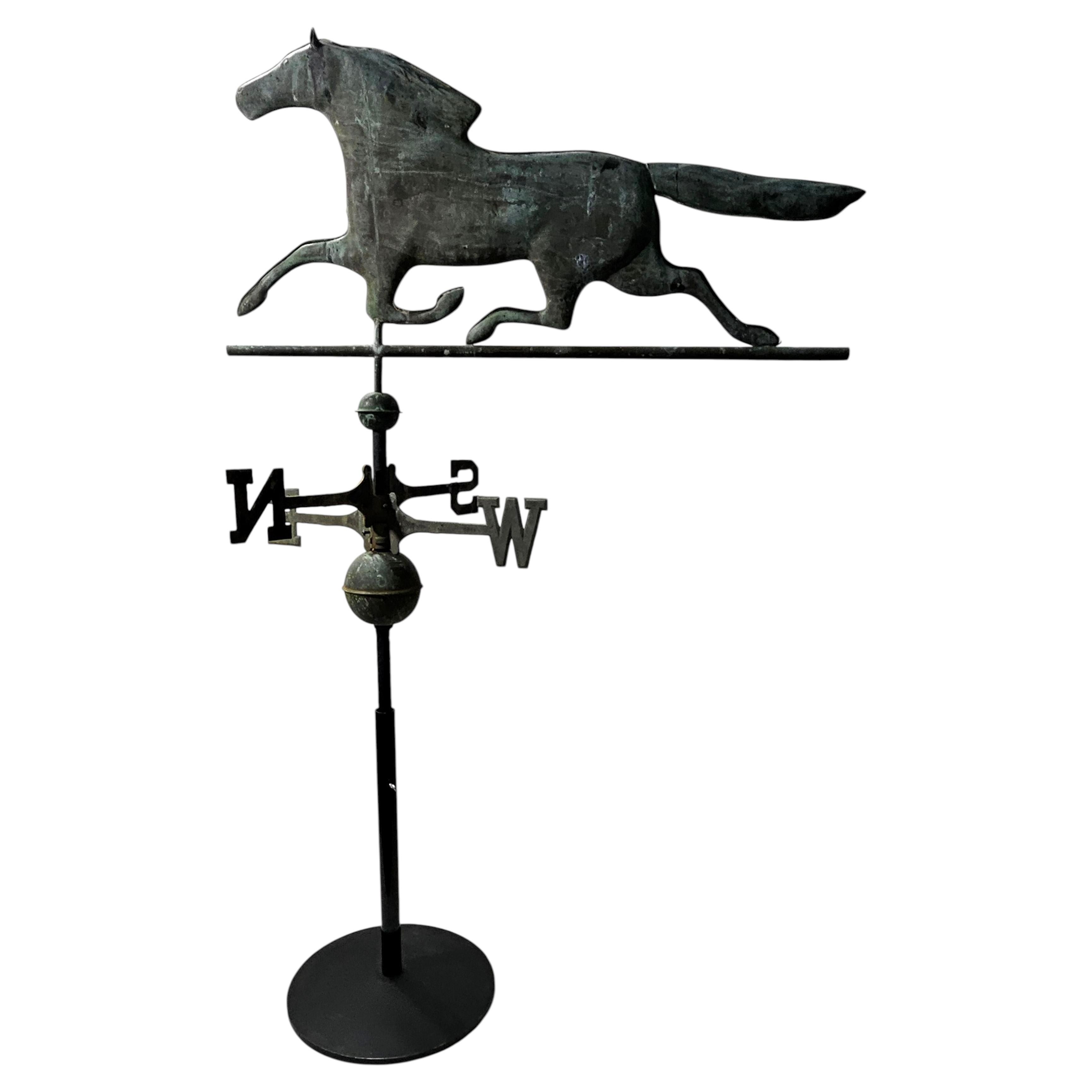 A Large American Full Bodied Horse Directional Weathervane, C. 1870s