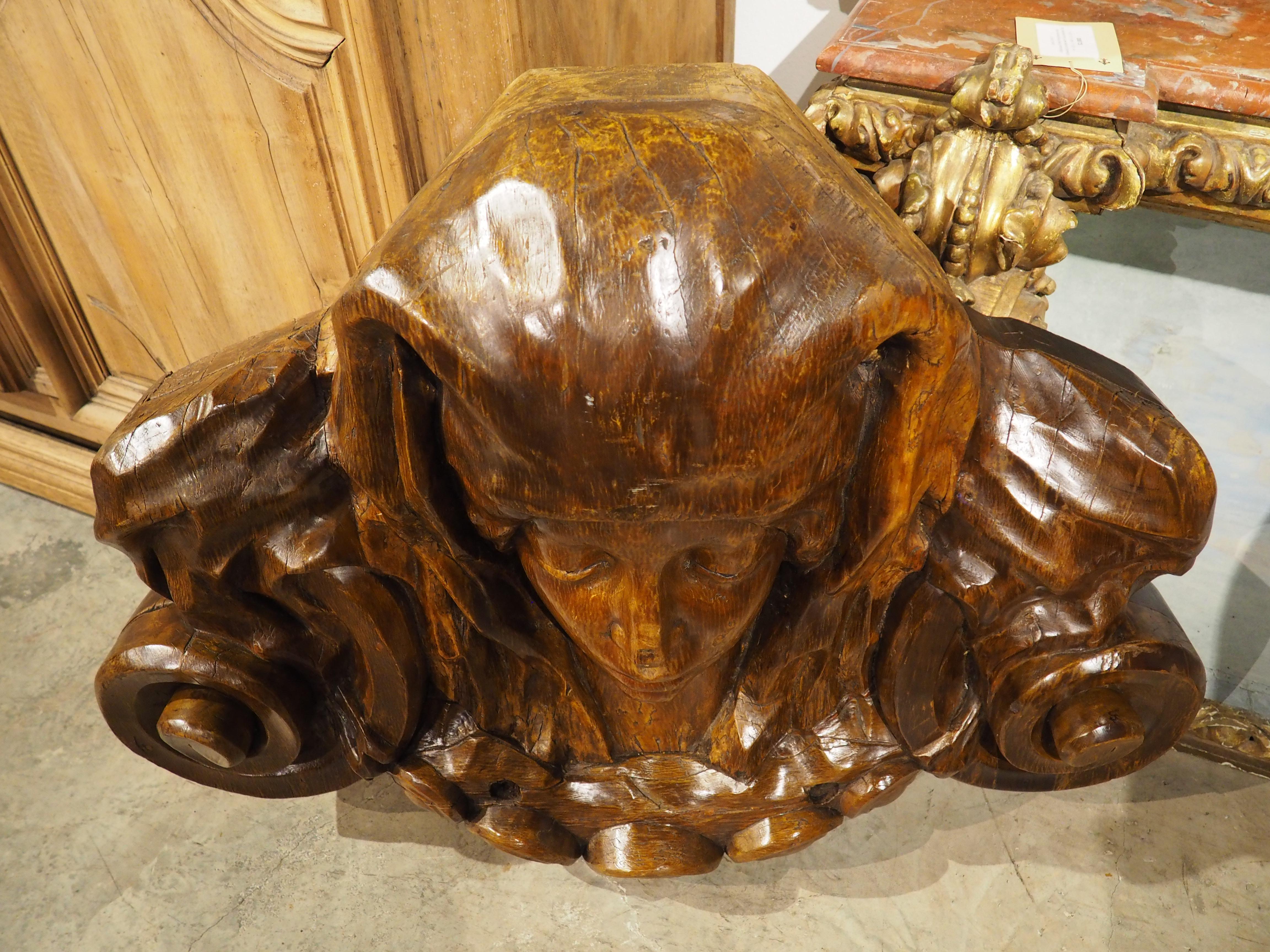 A Large and Decorative Carved Wooden Boiserie Element from France, Late 1800s For Sale 6