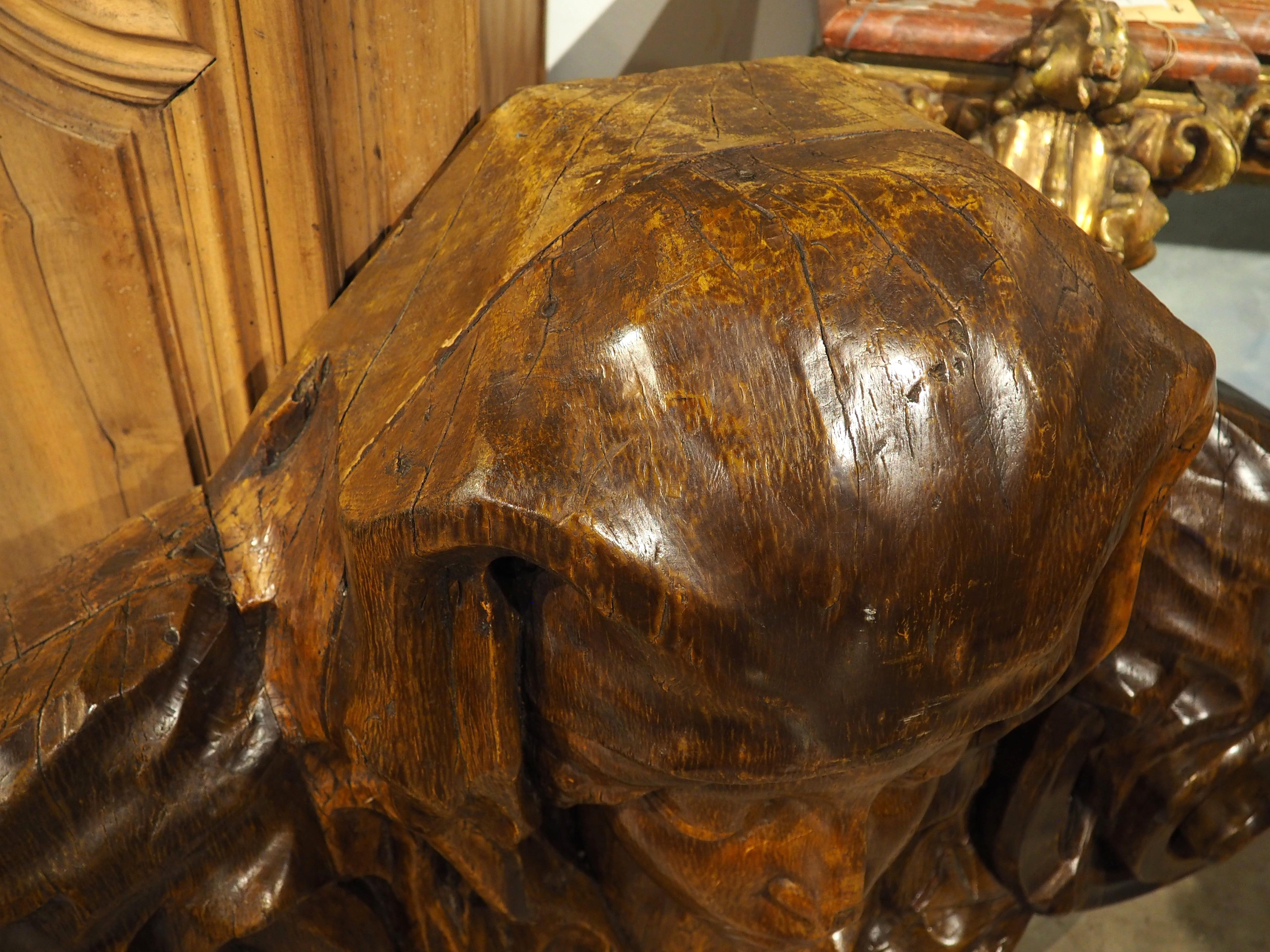 A Large and Decorative Carved Wooden Boiserie Element from France, Late 1800s For Sale 7