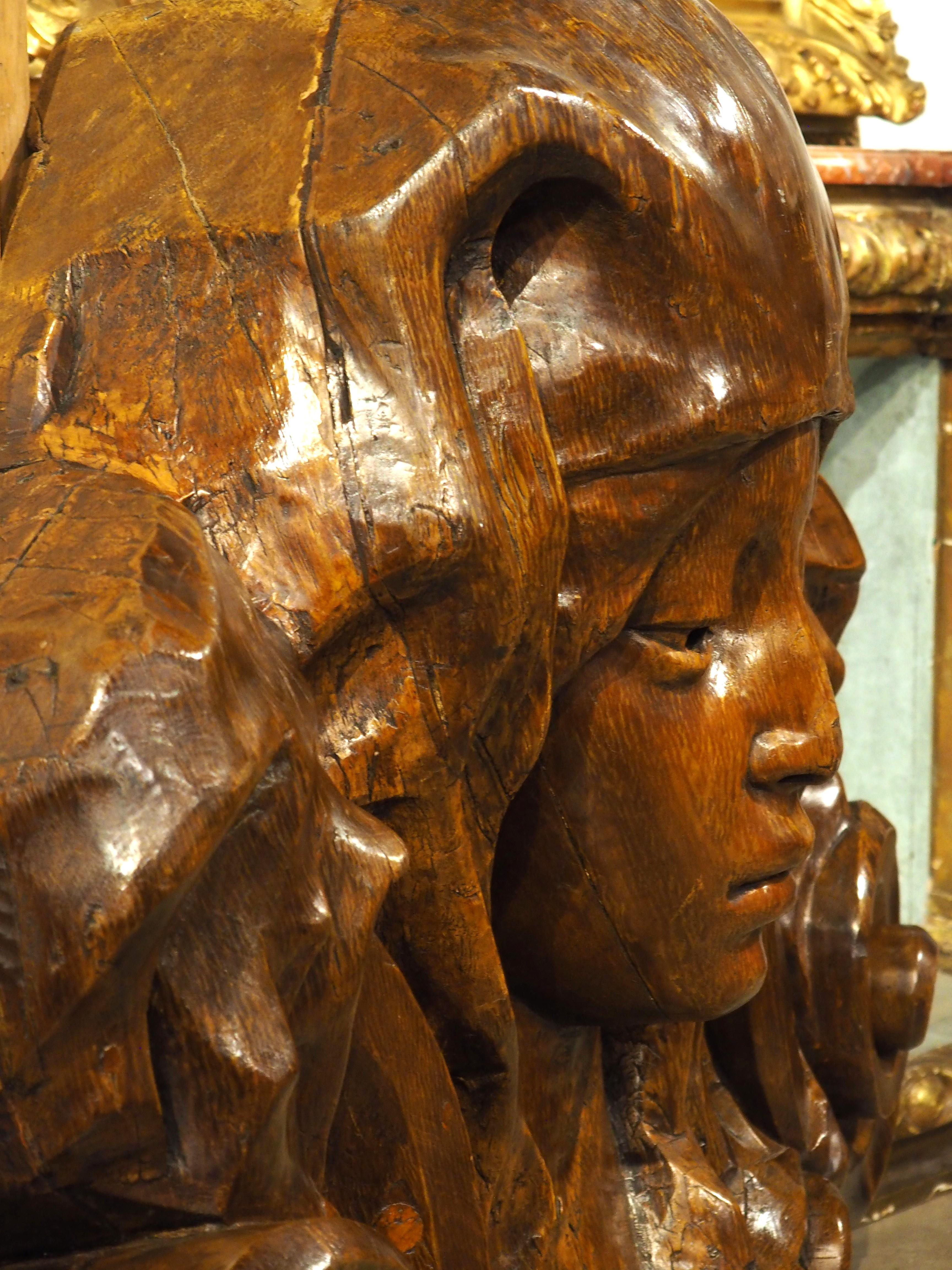 A Large and Decorative Carved Wooden Boiserie Element from France, Late 1800s For Sale 9