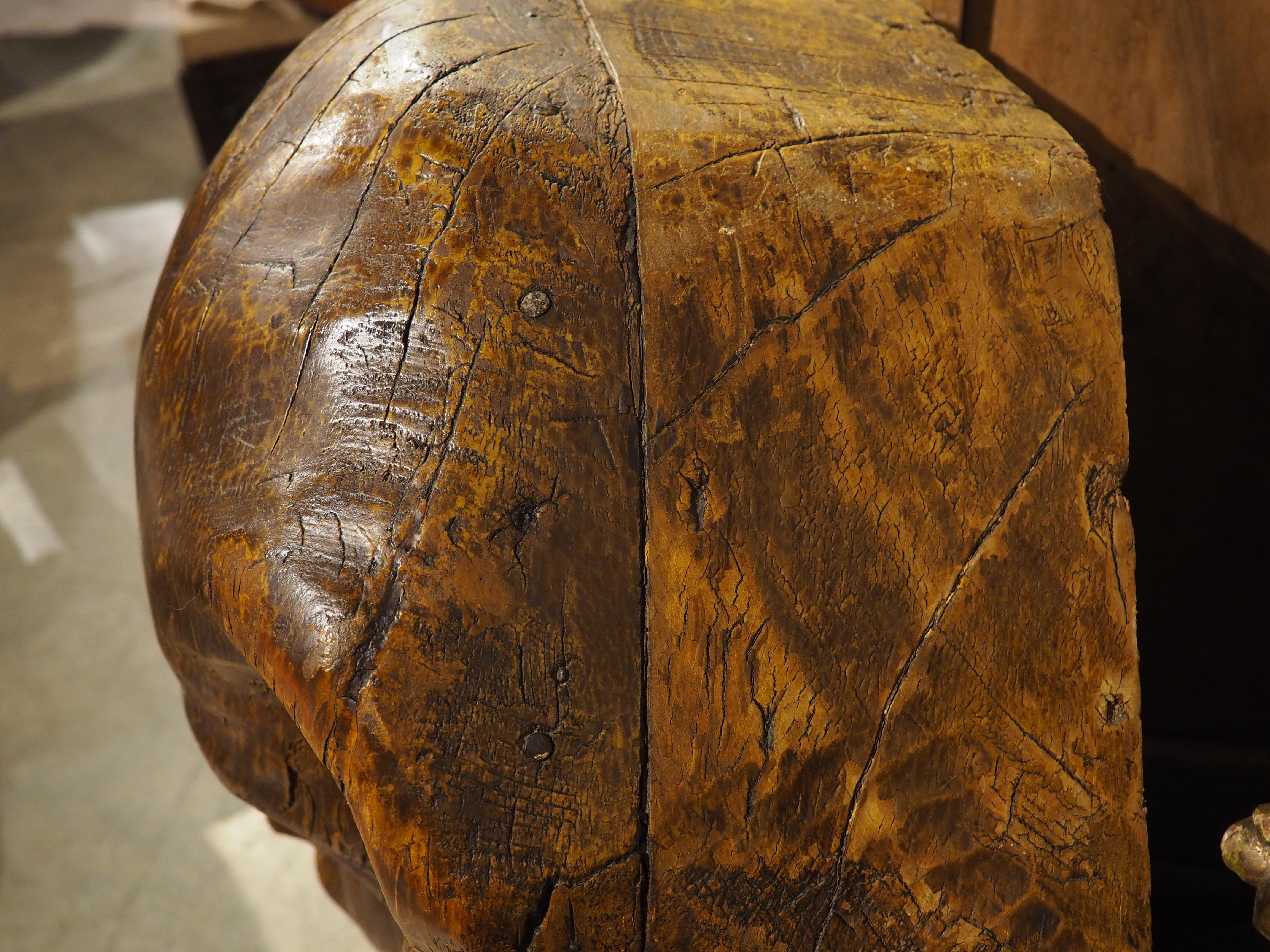 A Large and Decorative Carved Wooden Boiserie Element from France, Late 1800s For Sale 11