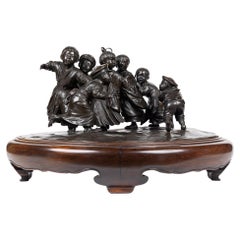 A Large and Exceptional Japanese Meiji Period Tokyo School Bronze Sculpture 