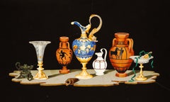 A Large and Fine 19th Century Italian Pietra Dura Still-Life Framed Panel