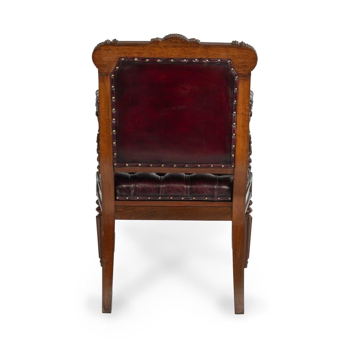 Une grande et belle paire de fauteuils Regency en bois de rose Bon état - En vente à Lymington, Hampshire