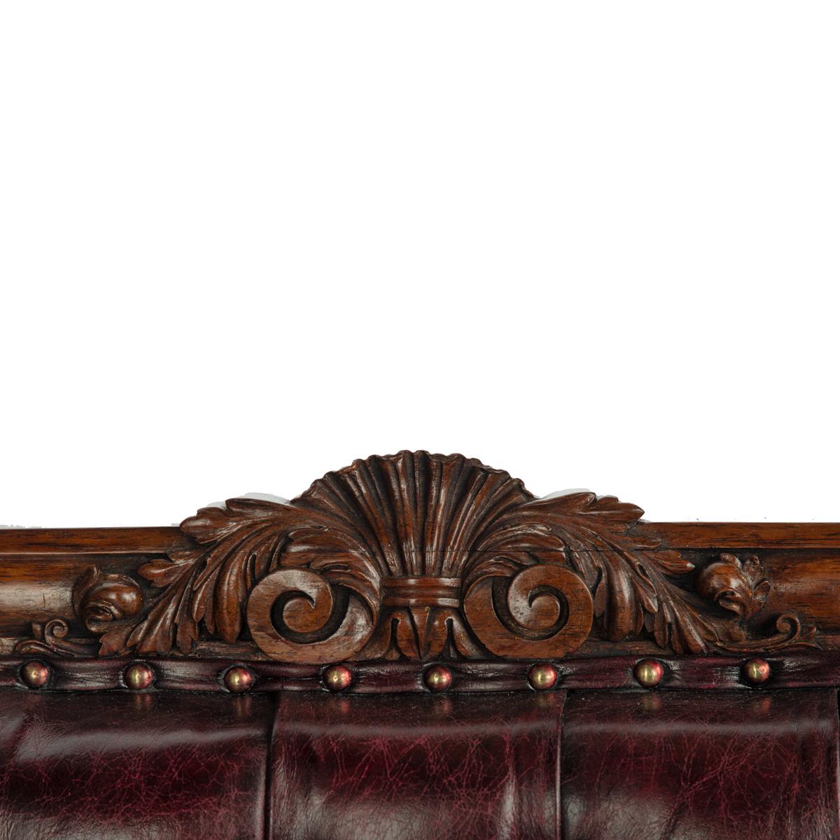 Une grande et belle paire de fauteuils Regency en bois de rose en vente 2