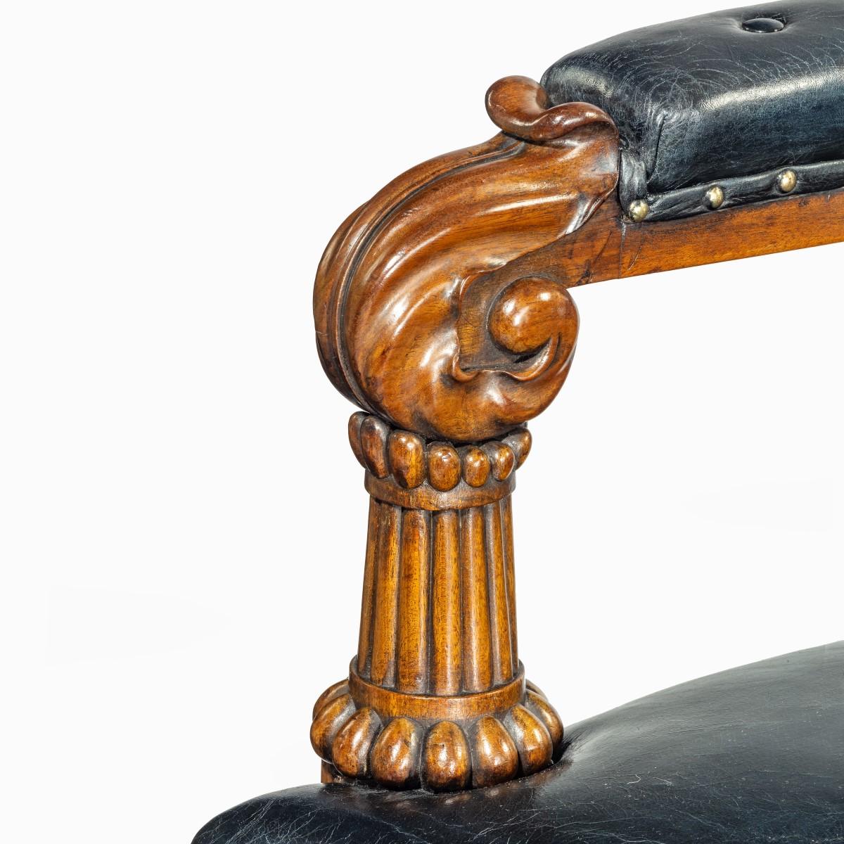Großer und eindringlicher nautischer Regency-Stuhl aus der Regency-Zeit, hergestellt für die Alliance Assurance Comp im Angebot 9