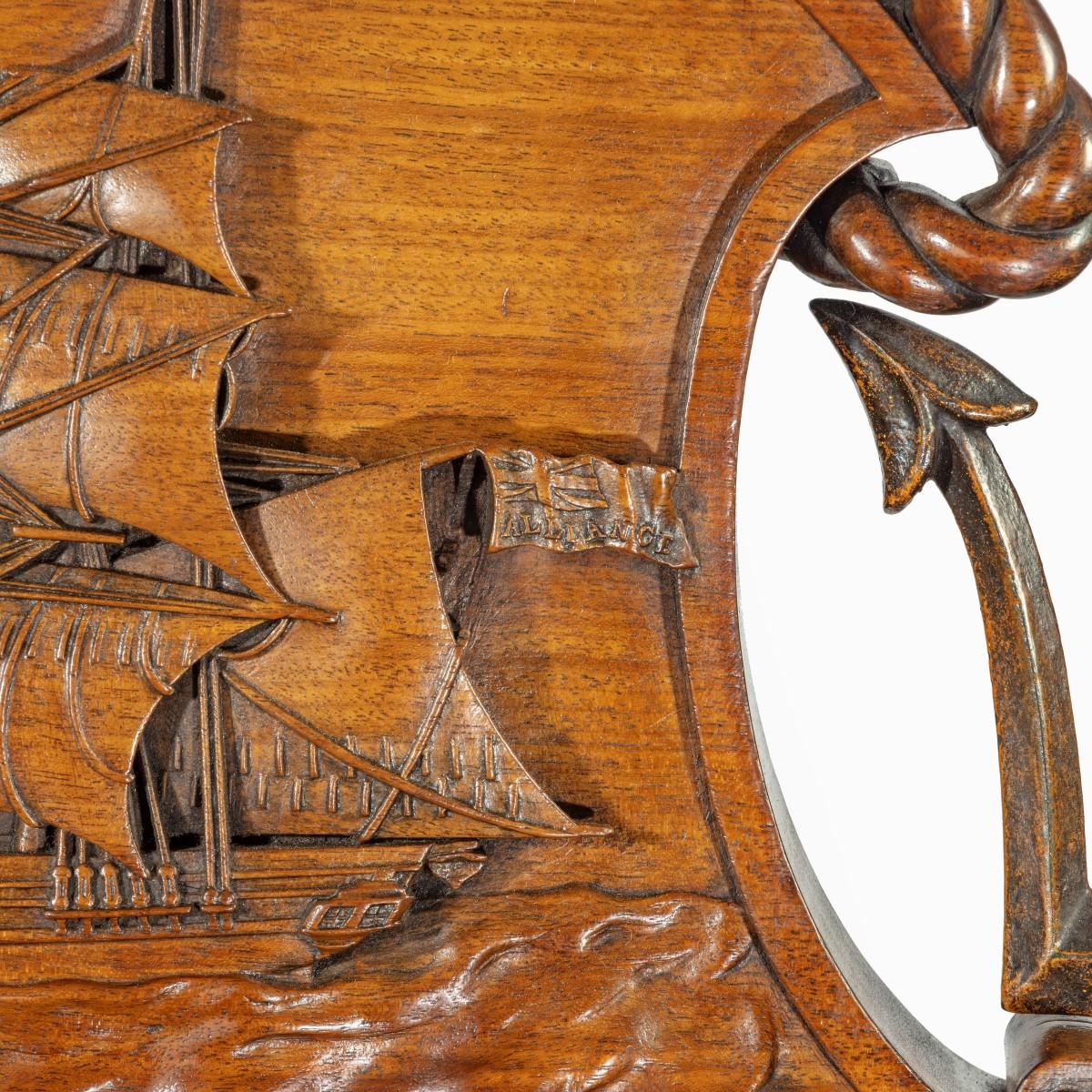 Großer und eindringlicher nautischer Regency-Stuhl aus der Regency-Zeit, hergestellt für die Alliance Assurance Comp (Englisch) im Angebot