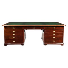 Large and Imposing Victorian Mahogany Partners’ Desk